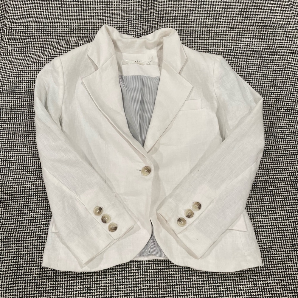 White Gibson single button blazer - medium